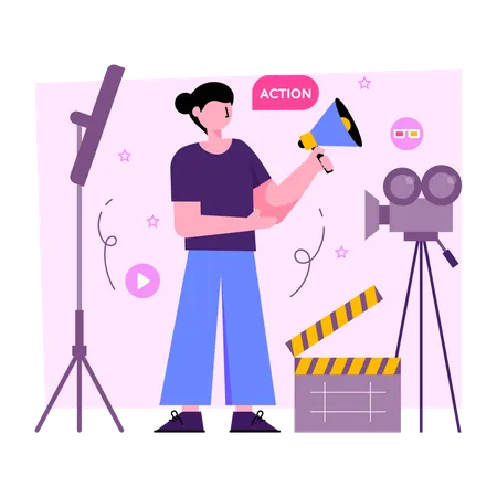 Female Director  Illustration