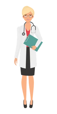 Female Doctor  Illustration