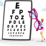 vision checkup illustration free download