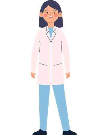 Female Doctor Celebrating Labor Day with Pride  Illustration