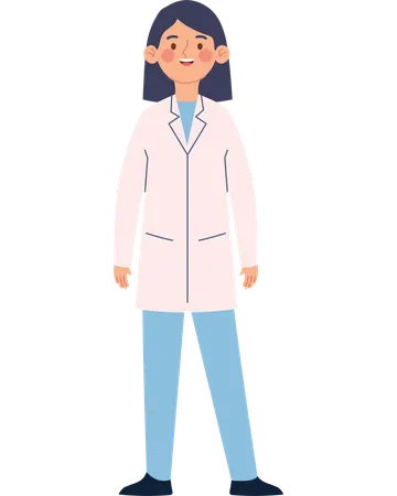 Female Doctor Celebrating Labor Day with Pride  Illustration