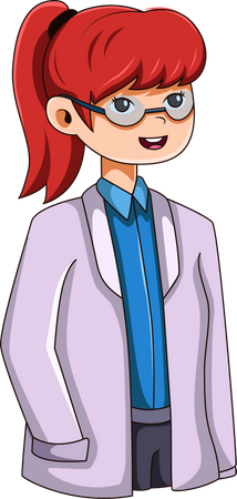 Female Doctor Character  Illustration