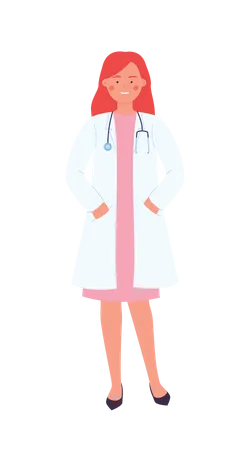 Female Doctor  Illustration