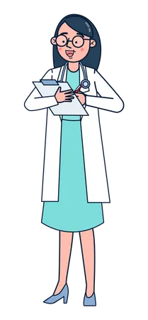 Female doctor  Illustration