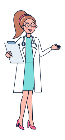 Female doctor  Illustration