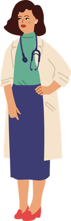 Female Doctor  Illustration