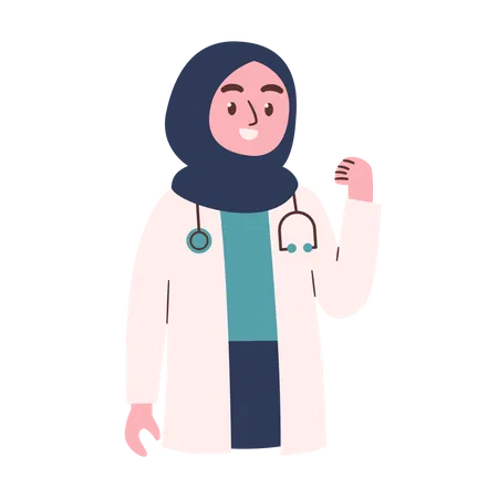 Female Doctor  Illustration