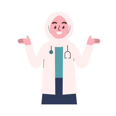 Female Doctor  Illustration