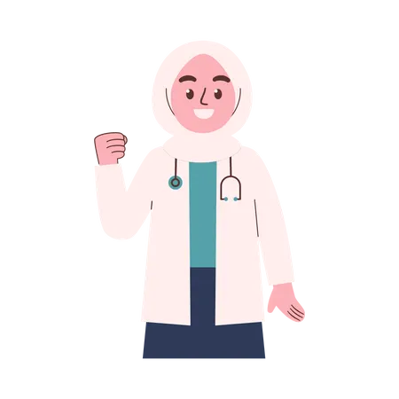 Female Doctor  Illustration