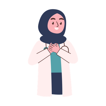 Female Doctor  Illustration