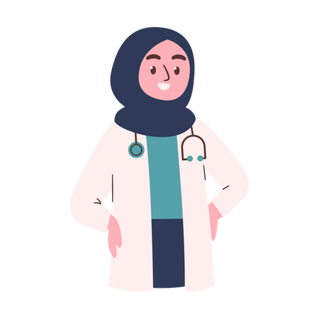 Female Doctor  Illustration