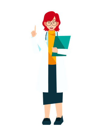 Female Doctor  Illustration