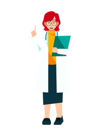 Female Doctor  Illustration