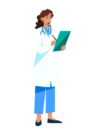 Female Doctor  Illustration