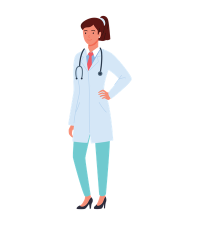 Female Doctor  Illustration