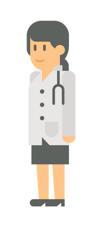 Female doctor  Illustration