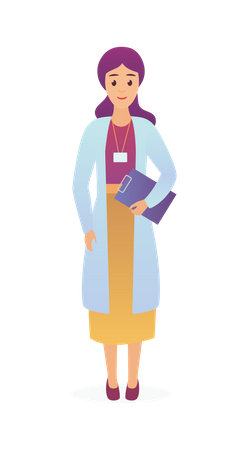 Female Doctor  Illustration