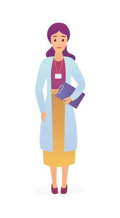 Female Doctor  Illustration