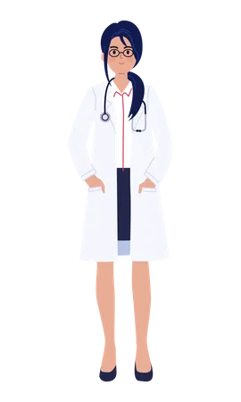 Female Doctor  Illustration