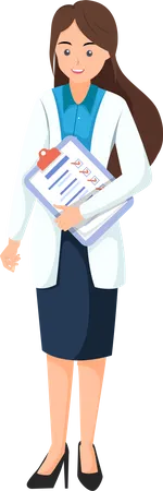 Female Doctor  Illustration