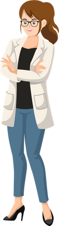 Female Doctor  Illustration