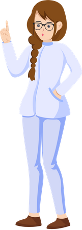 Female Doctor  Illustration