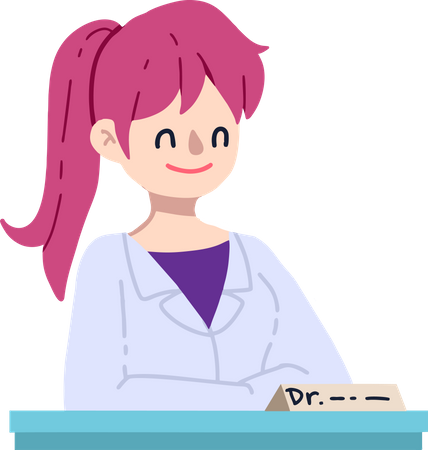 Female Doctor  Illustration