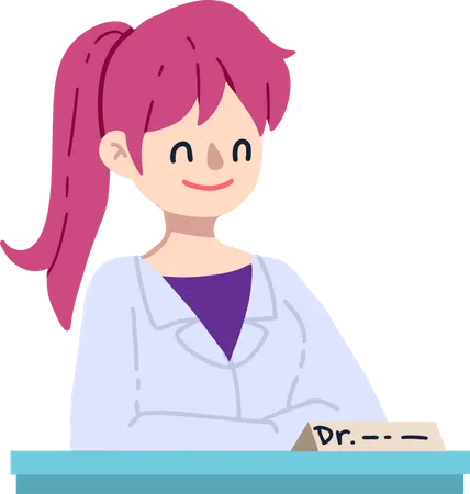 Female Doctor  Illustration