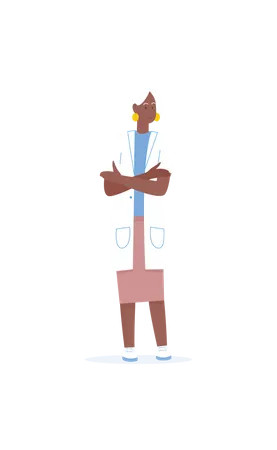 Female Doctor  Illustration