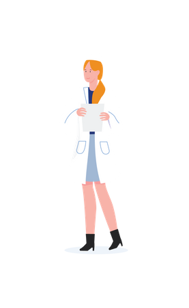 Female Doctor  Illustration