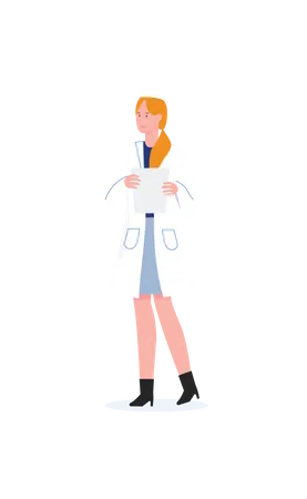 Female Doctor  Illustration