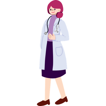 Female Doctor  Illustration