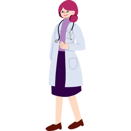 Female Doctor  Illustration