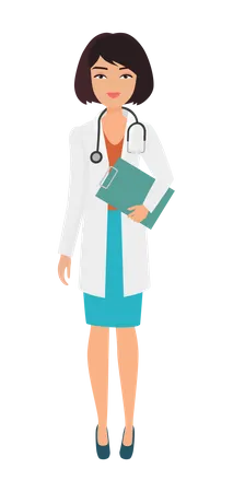 Female Doctor  Illustration