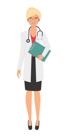 Female Doctor  Illustration