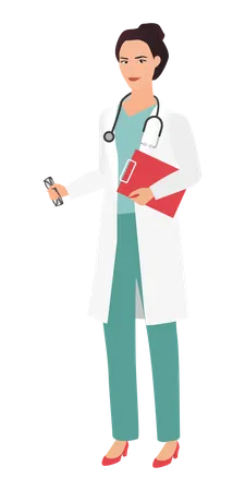 Female Doctor  Illustration