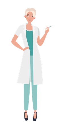 Female Doctor  Illustration