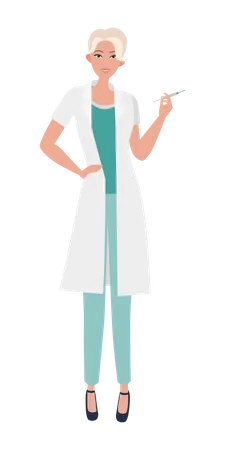 Female Doctor  Illustration