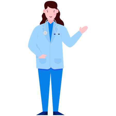 Female Doctor  Illustration