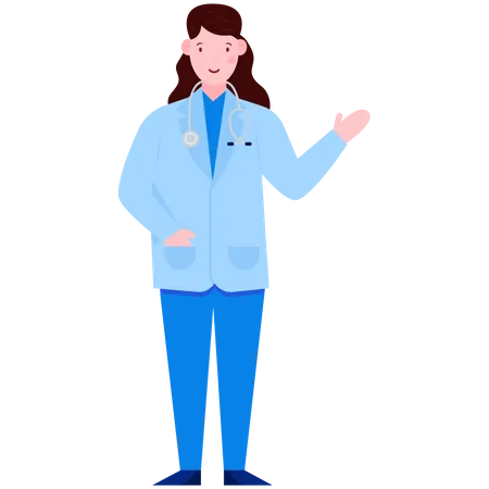 Female Doctor  Illustration