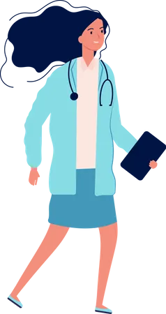 Female Doctor  Illustration