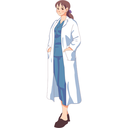 Female Doctor  Illustration