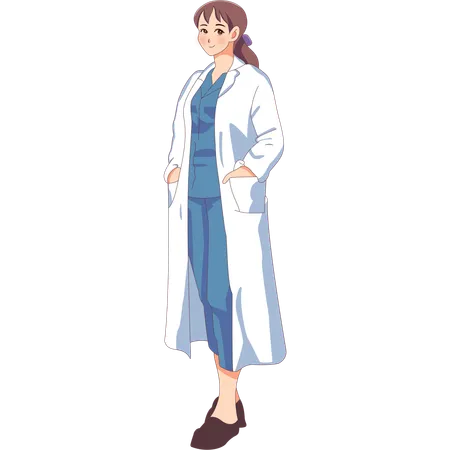 Female Doctor  Illustration