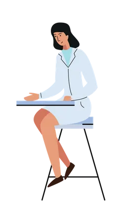 Female Doctor  Illustration