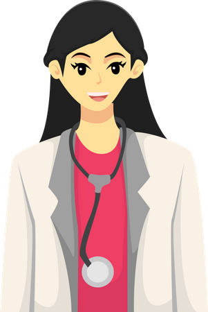 Female Doctor  Illustration