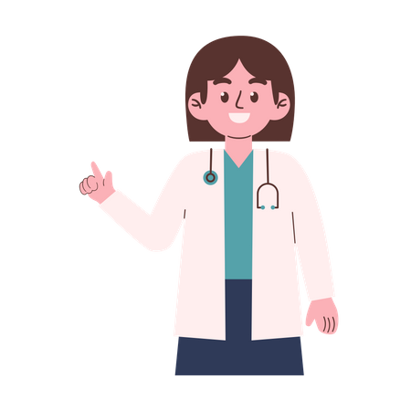 Female Doctor  Illustration