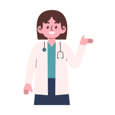 Female Doctor  Illustration