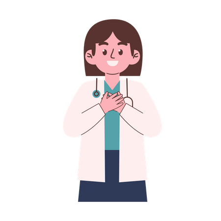 Female Doctor  Illustration