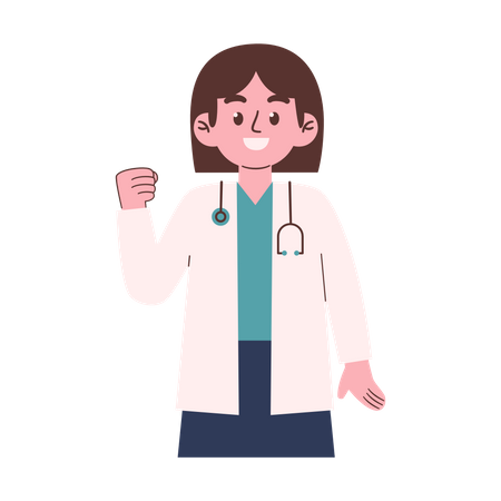 Female Doctor  Illustration