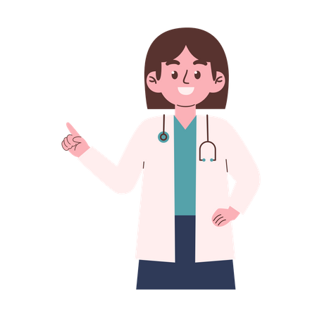 Female Doctor  Illustration